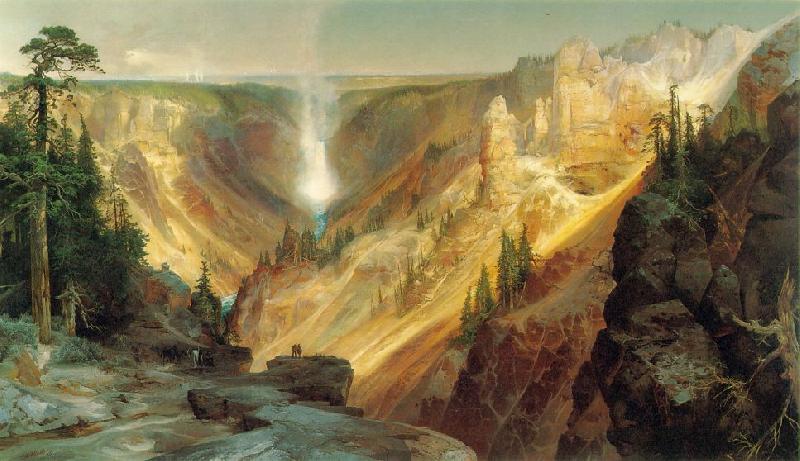 Thomas Moran Grand Canyon of the Yellowstone oil painting image